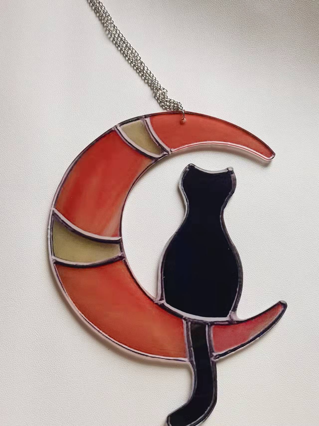 Home Moon Cat Ornament Pendant