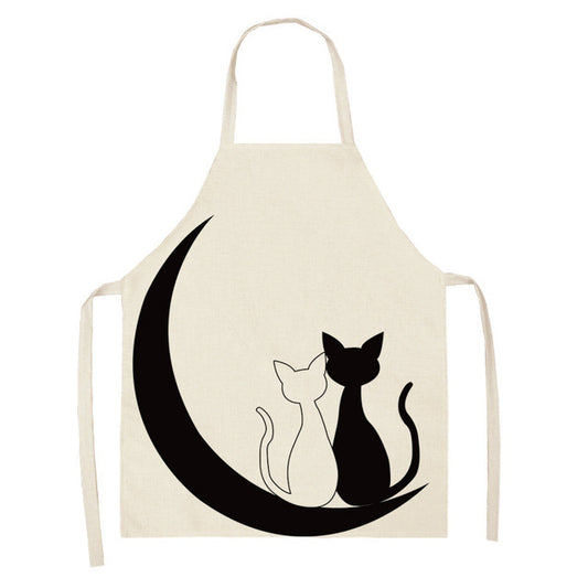 Cute Cartoon Cat In Apron