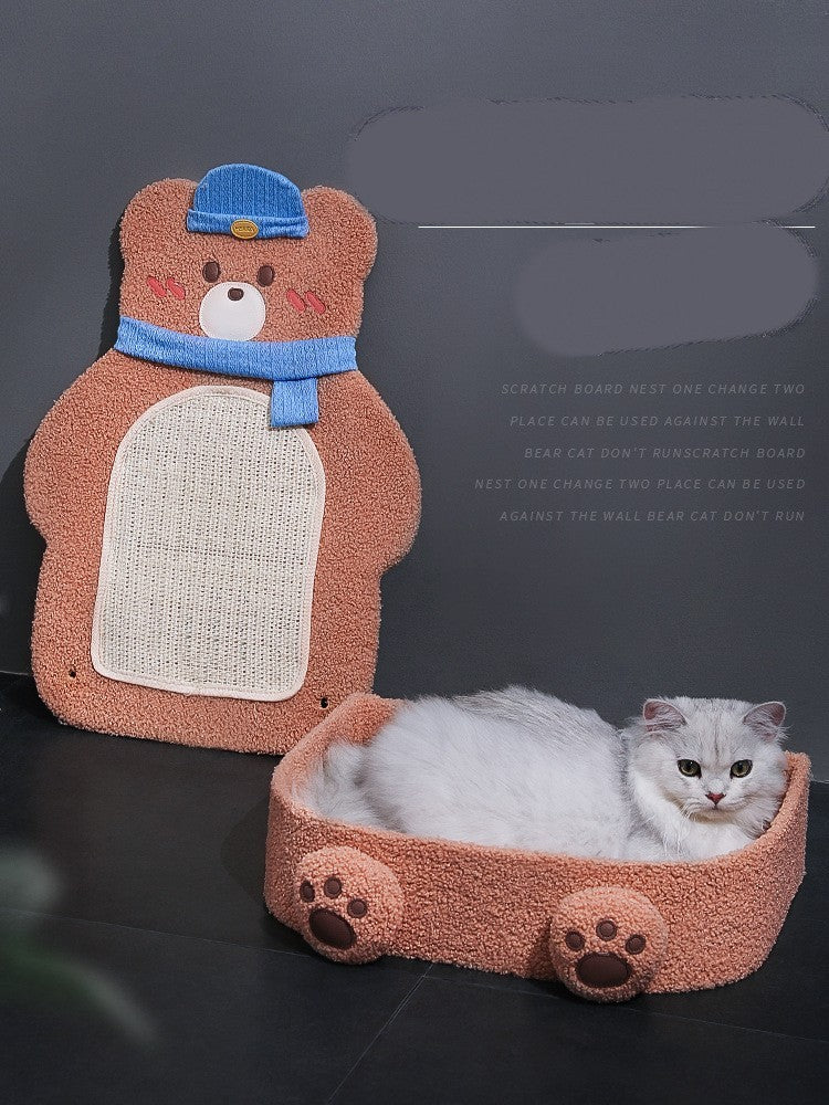 Cat Litter Cat Scratching Board One Piece Vertical Sword Hemp Rope Toy Cat Shelf