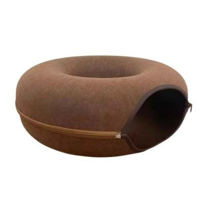 Four Seasons Available Cat Round Felt Pet Nest