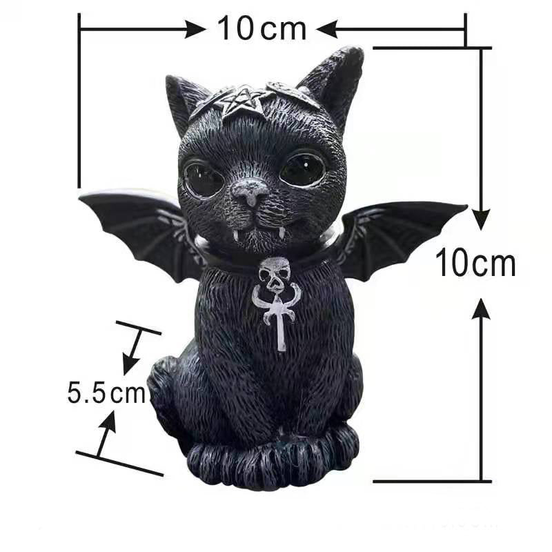 Halloween Magic Cat Resin Crafts Ornaments