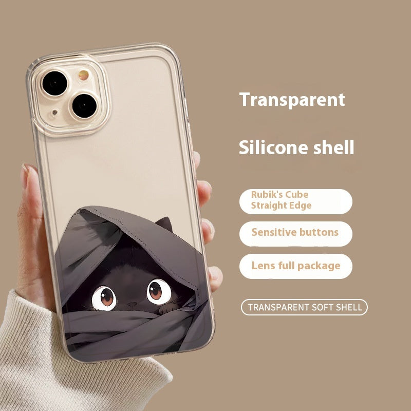 Black Cat High Sense Couple Phone Case