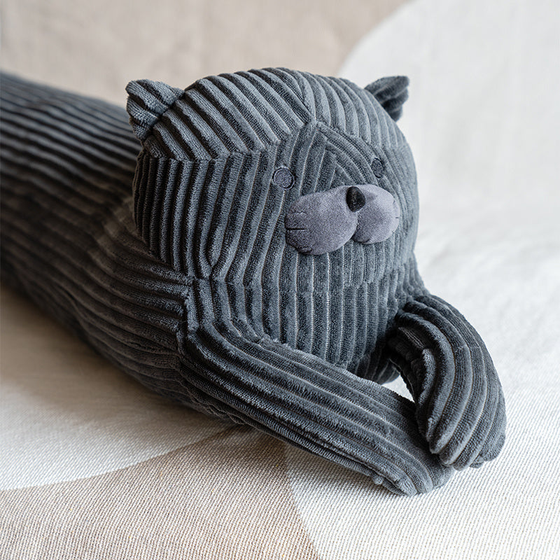 Lazy Blue Cat Long Strip Sleeping Pillow Nap