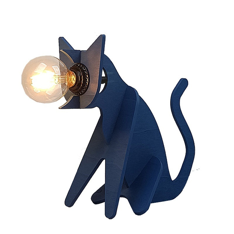 Decorative Decorations Cat And Dog Desk Lamp