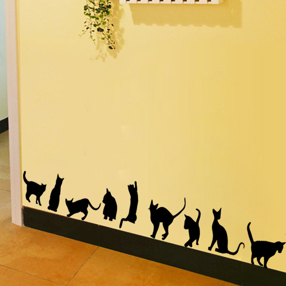 Removable Cat Bedroom Living Room Background Wall Sticker