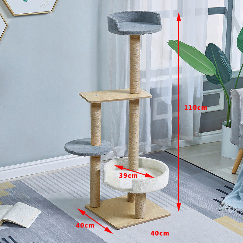 Cat Climbing Frame Nest Tree Integrated Space Capsule Sisal Wood