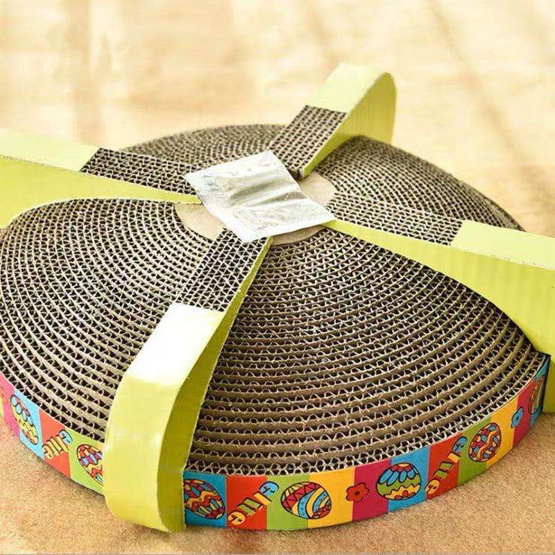 Pet Toy Corrugated Round Cat Scratcher