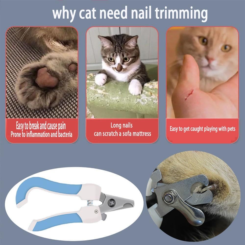 Cat Nail Clippers Cat Nail Clipper Cat Nail Clippers For Indoor Cats Cat Nail Trimmer Pet Nail Clippers Suitable For Dogs Cats And Rabbits Dog Nail Trimmer Cat Nail Clippers