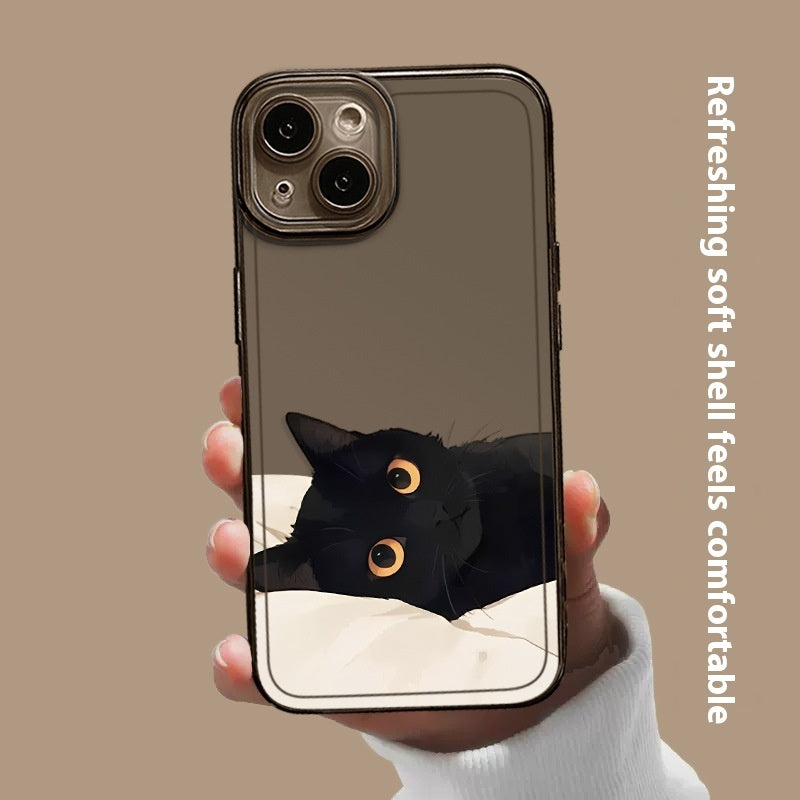 Black Cat High Sense Couple Phone Case