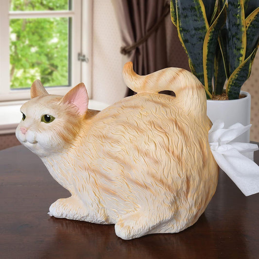 Simulation Cat M Tissue Holder Desktop Decoration