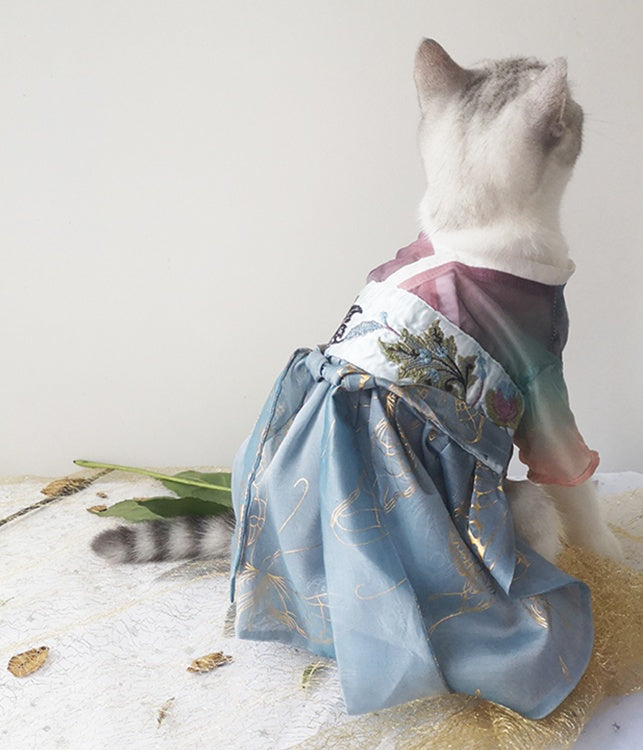 Spring Breeze Cat Hanfu Clothes Antique Hair Loss Thin Section