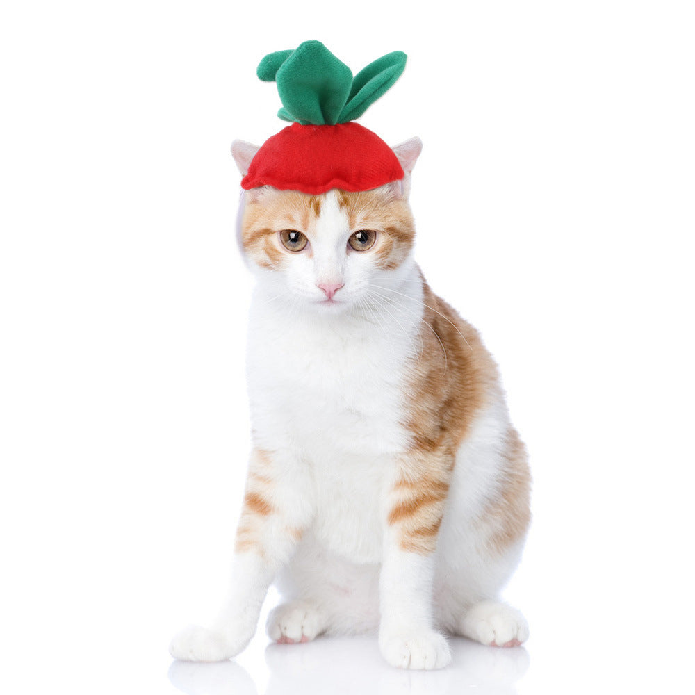 Funny Pet Dog Cat  Costume Warm Hat Photo Props Headwear