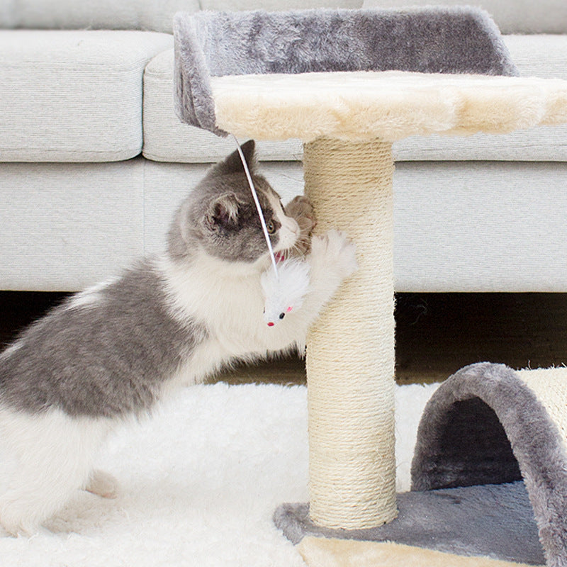 Cat Climbing Frame Toy Small Sisal Claw Arch Bridge