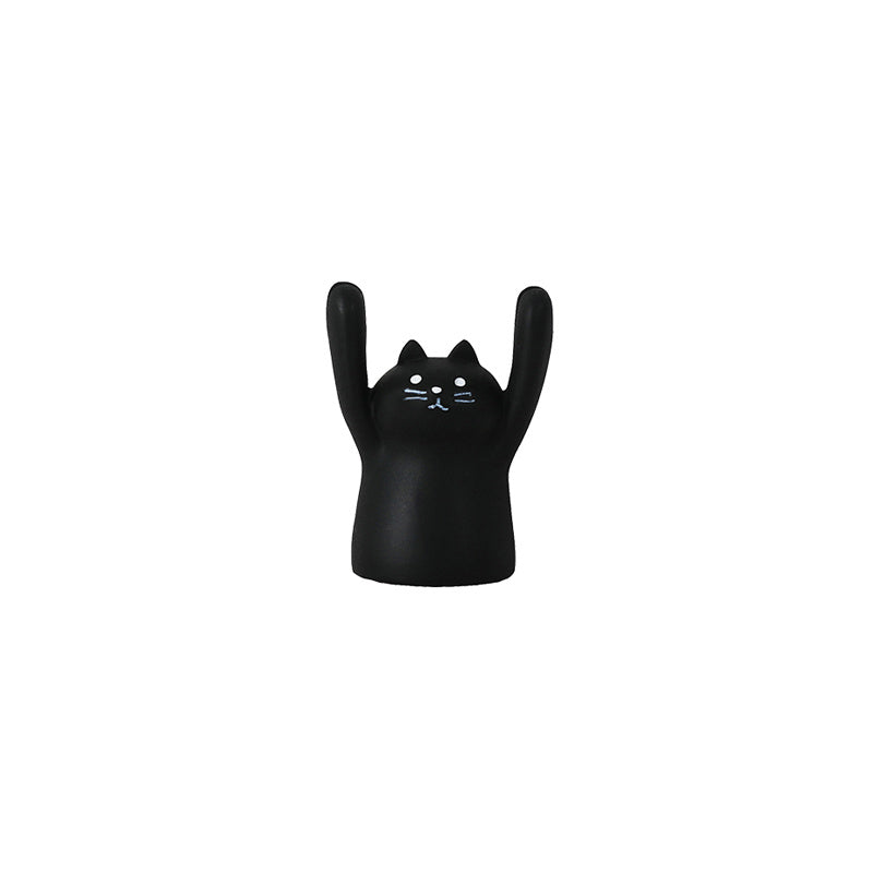 Cat Card Base Cat Coffee Pantry Cafe Decorations Raise Your Hand Cat  Letter Card Holder