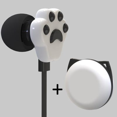 Cute Cat Claw In-Ear Wire Control Headphone