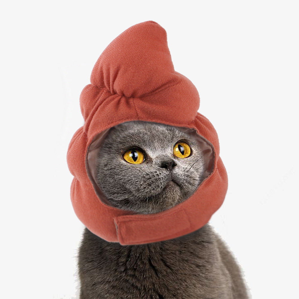 Funny Pet Dog Cat  Costume Warm Hat Photo Props Headwear