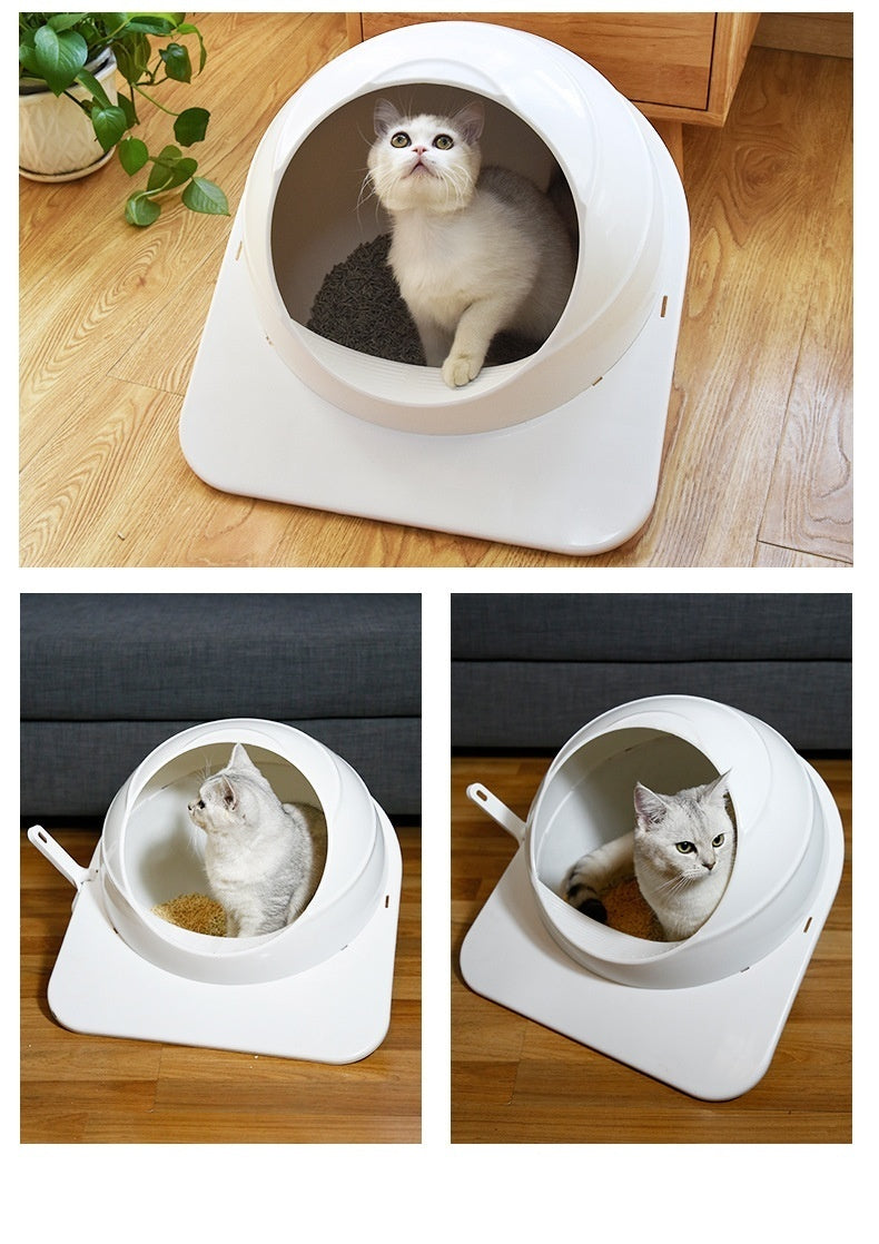 Litter Box Large Fully Enclosed Cat Litter Basin Deodorant