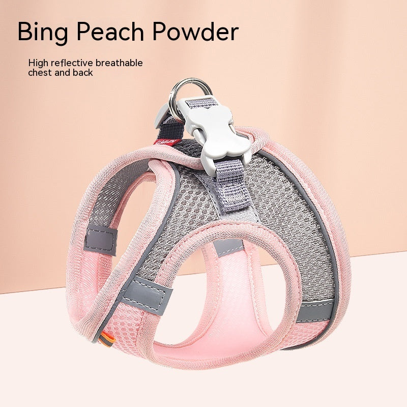 Pet Outing Cat Mesh Breathable Chest Strap