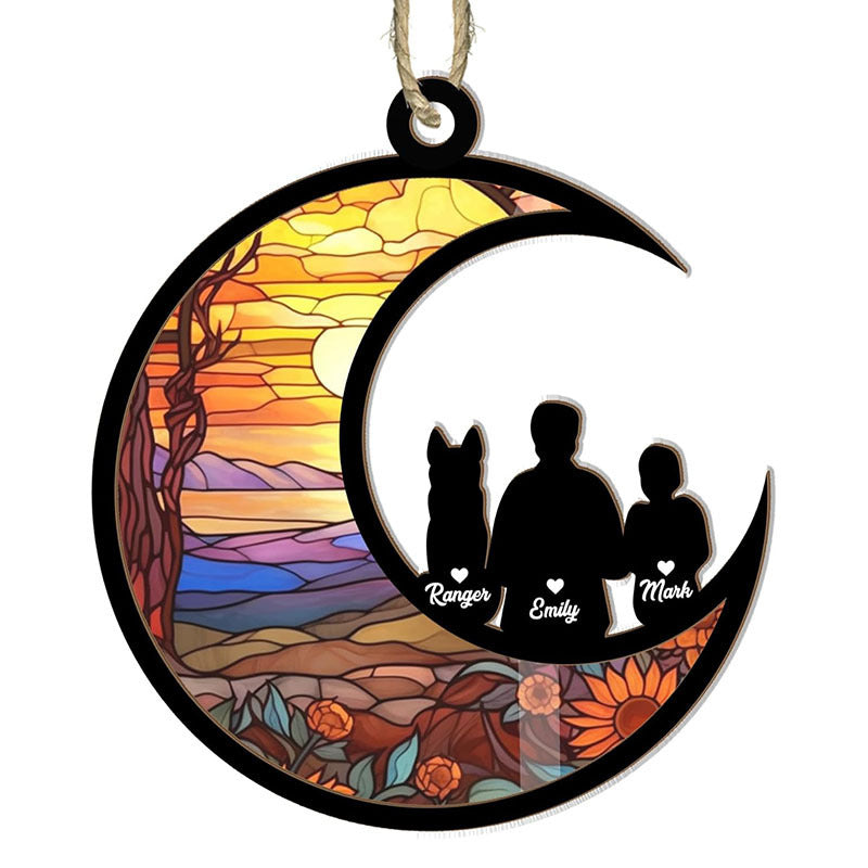 Cat Memorial Sunshine Harvest Halloween Pendant