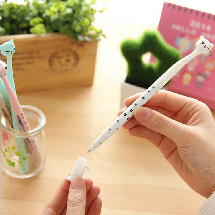 Student Cute Cat Needle Tube 0.5mm Gel Pen