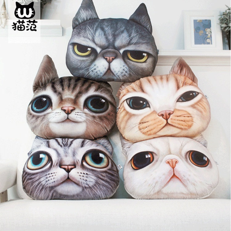 Cat Pillow Plush Sofa Cushion