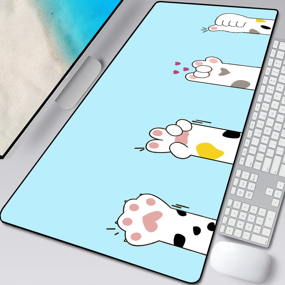 Large Cartoon Cat Paw Mouse Pad