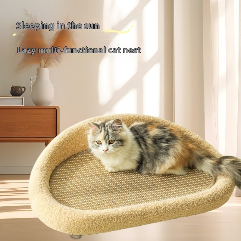 Cat Scratch Board Cat Sofa Cat Nest Integrated Sisal Anti-dandruff Scratch-resistant Cat Claw Grinding Artifact