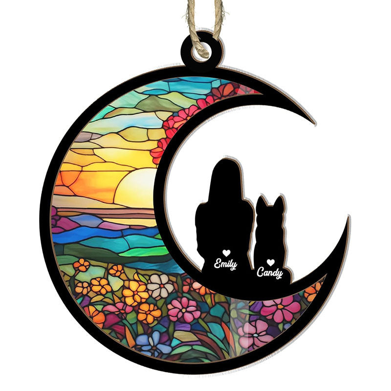 Cat Memorial Sunshine Harvest Halloween Pendant