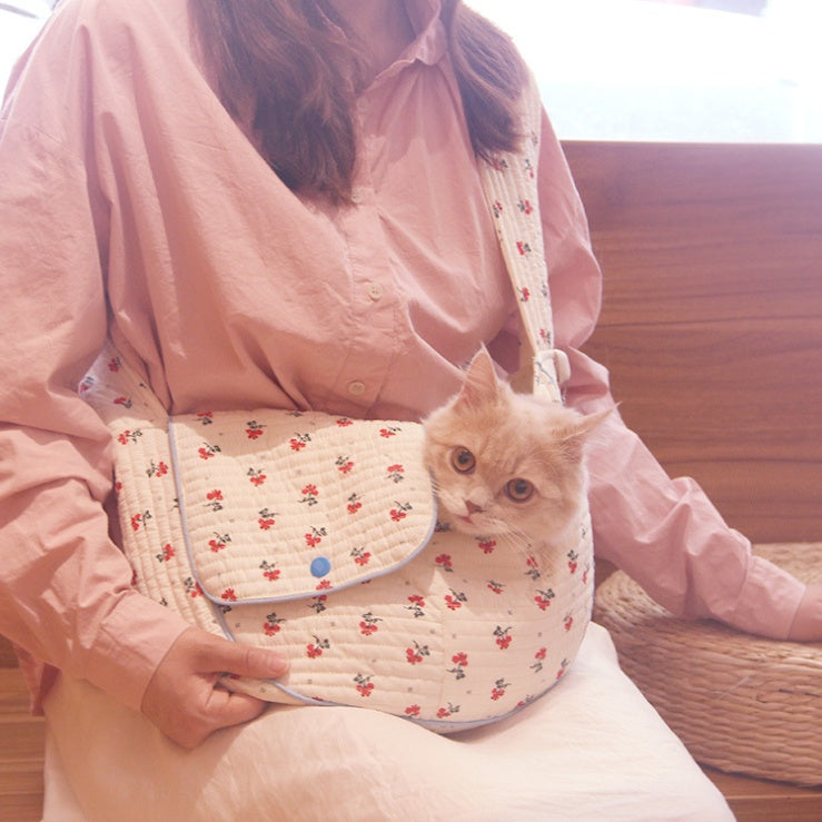 Pet Backpack Cat Bag Cotton Out