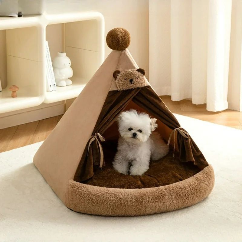 Autumn And Winter New Cat Litter Four Seasons Universal Closed Cat Villa Internet Celebrity Dog House Kennel Pet Supplies