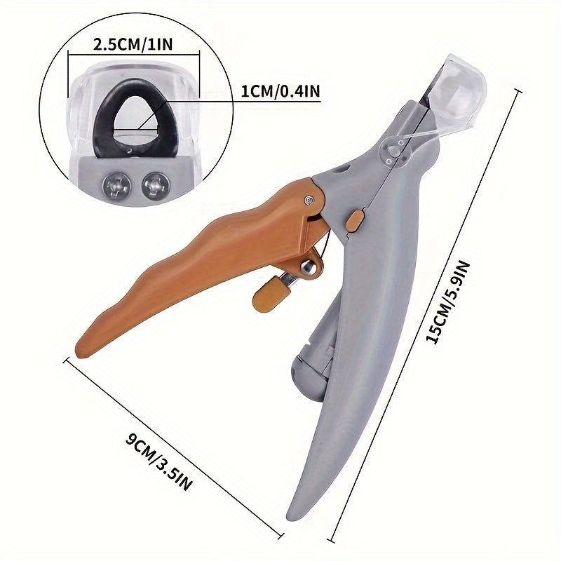 LED Light Pet Nail Trimmer Suitable For Trimming Cat And Dog Nails And Paws Magnifying Glass Can Be Used As Nail Clip Quick Trim Steel Blade