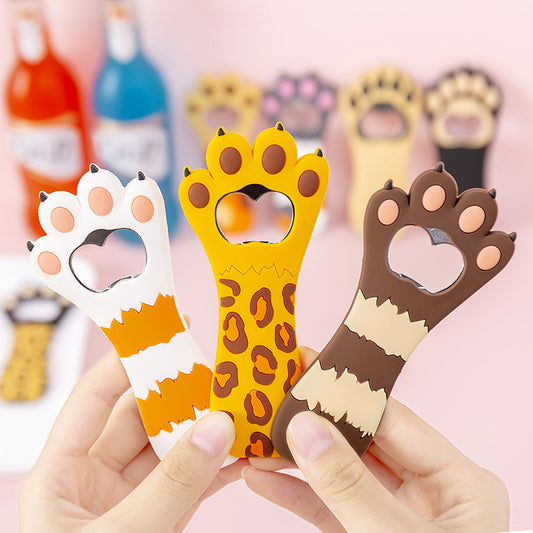 Cat Paw Bottle Opener Cute Cartoon Magnetic Beer