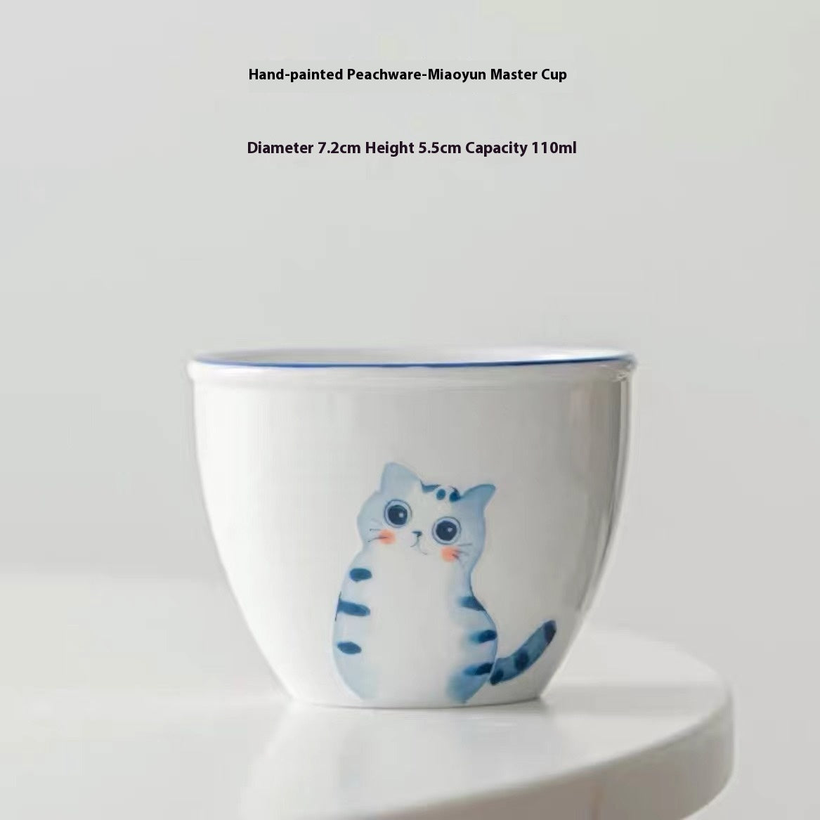 Home Fashion Hand-painted Cat Small Teacup