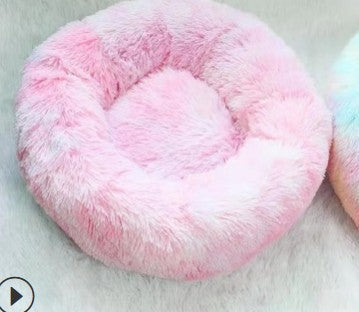 Plush Round Pet Litter For Cats And Dogs