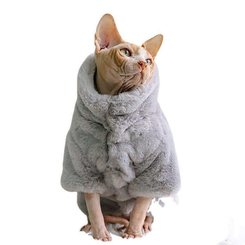 Hairless Cat Clothes For Autumn And Winter Are Thickened And Velvet