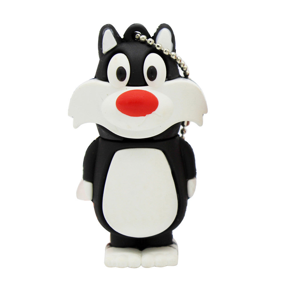 Cartoon mini coffee black cat USB disk