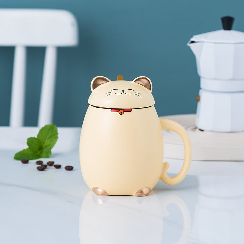 Ceramic Color Glaze  Cartoon Cat Creative Mug