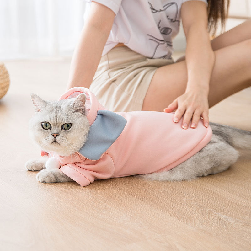 Pet Transformation Dress Spring And Autumn Thin Velvet Cartoon Elephant Funny Cat Clothes