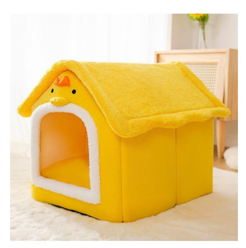 Fully Enclosed Cat Litter With Chick Shape