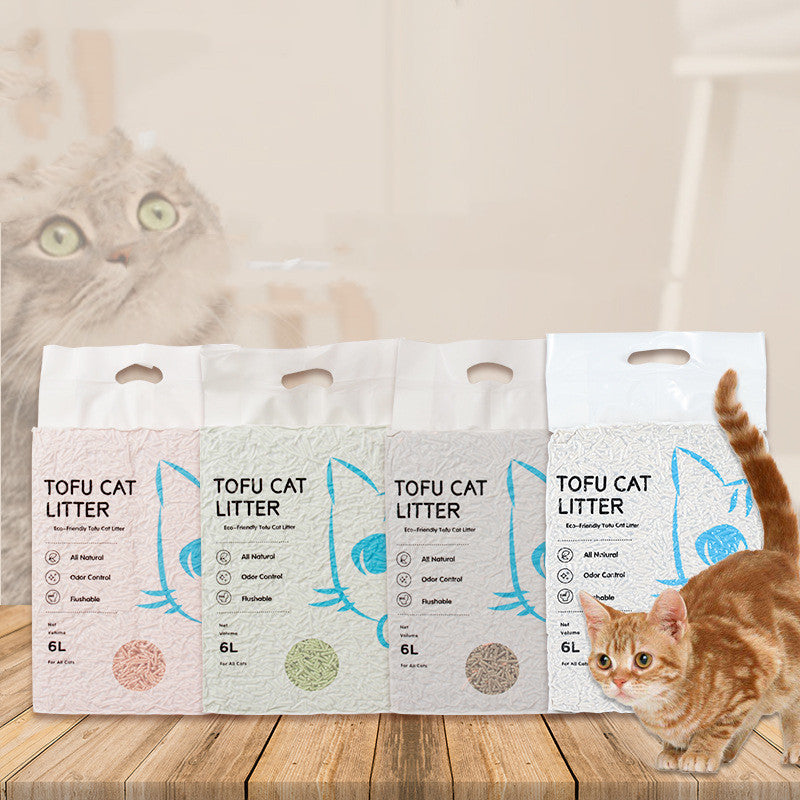 Tofu Dust-free Cat Litter Clumps Quickly And Dissolves Easily In Water