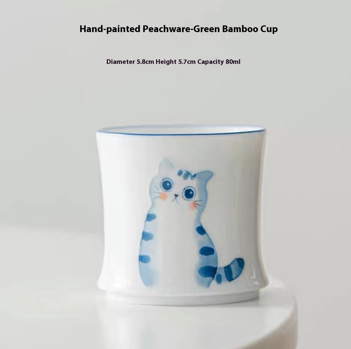 Home Fashion Hand-painted Cat Small Teacup