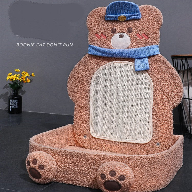 Cat Litter Cat Scratching Board One Piece Vertical Sword Hemp Rope Toy Cat Shelf