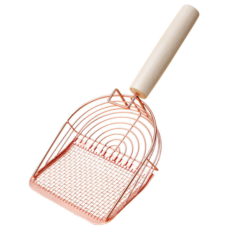 Pet Poops Shovel Comfortable Grip Cat Litter Shovel Cat Surface Supplies Cat Scooper Stainless Increased Litter Steel