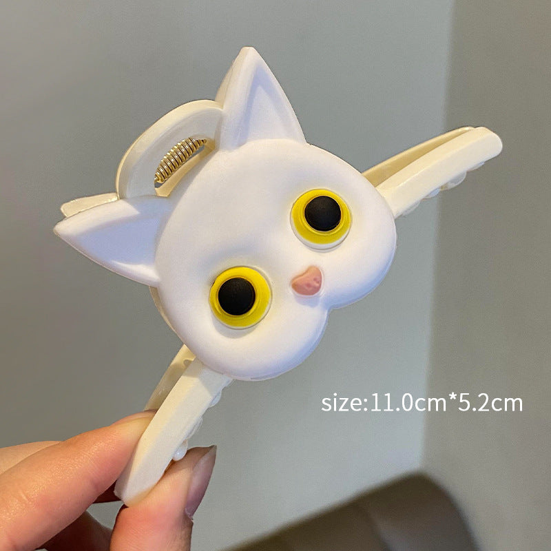 Cute Cat Updo Hair Claw Female