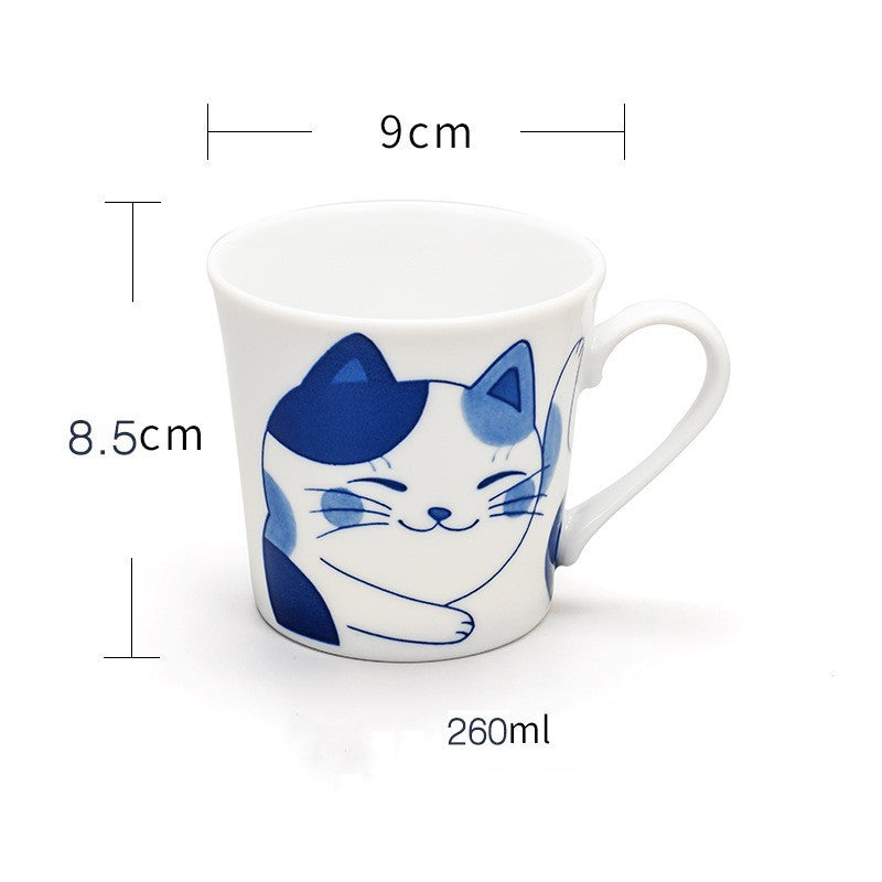 MOE Cat Mug Ceramic Cute Cartoon Household