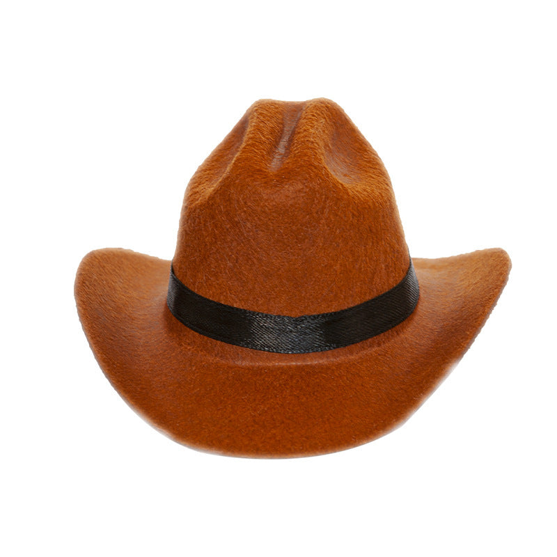 Pet Cat Western Straw Cowboy Hat