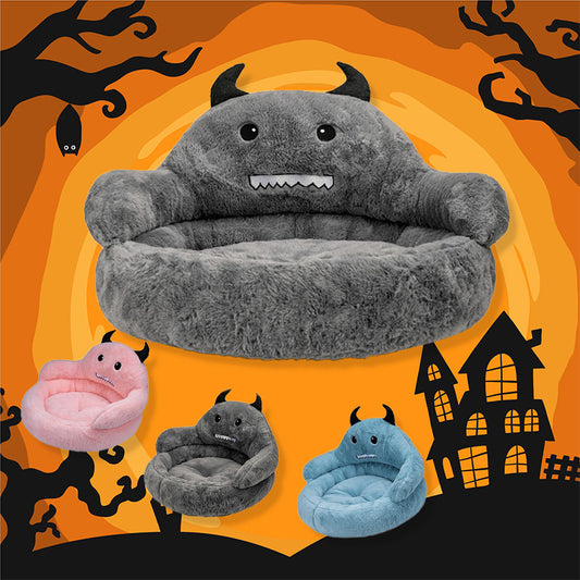 Halloween Dog Cat Litter Big Space All-enclosed Fall And Winter Warmth Teddy Puppy Kennel Pet House