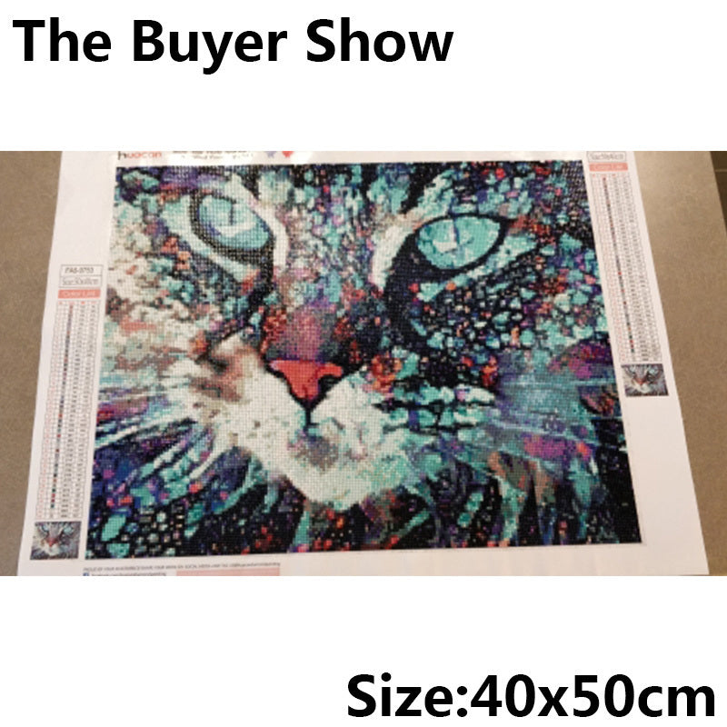 Diamond Painting Full Cat Kit Animal Home Decoration