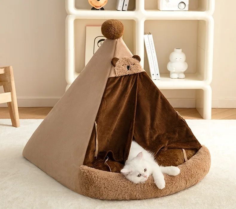 Autumn And Winter New Cat Litter Four Seasons Universal Closed Cat Villa Internet Celebrity Dog House Kennel Pet Supplies