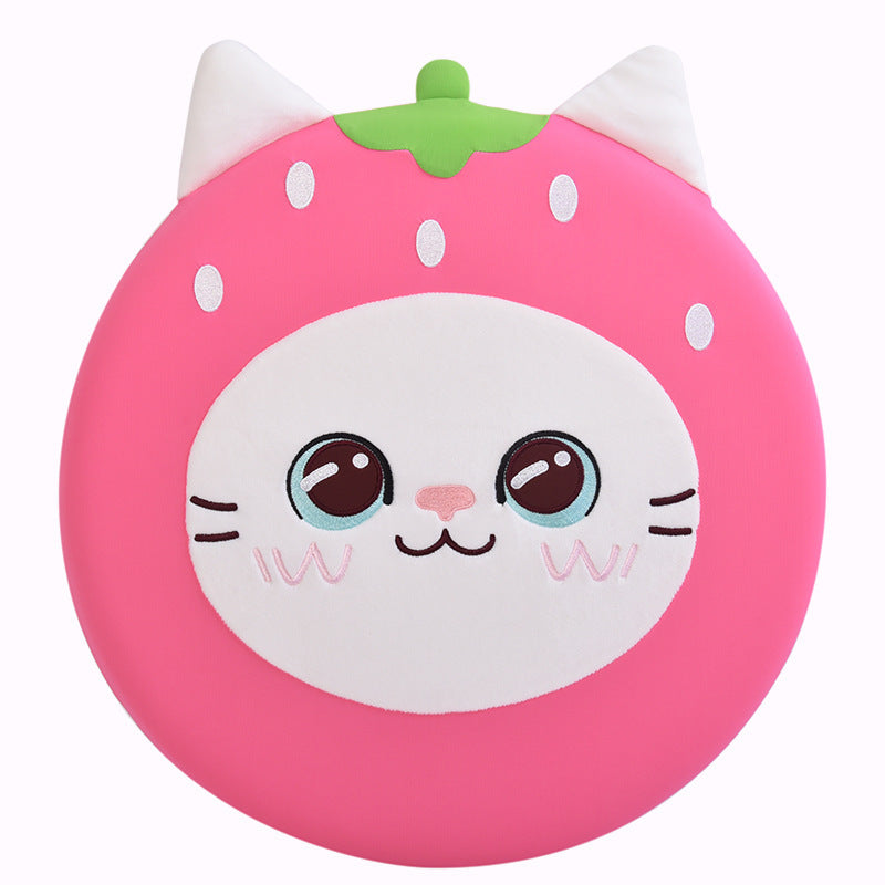 Cute Cat Cushion Office Home Round Memory Pad